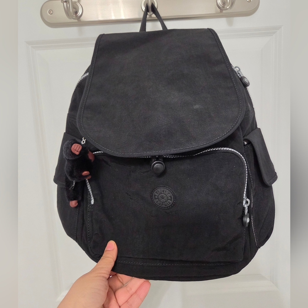 Kipling City Pack Mini Backpack Black Bonus used Kipling Mini Pouch Wallet